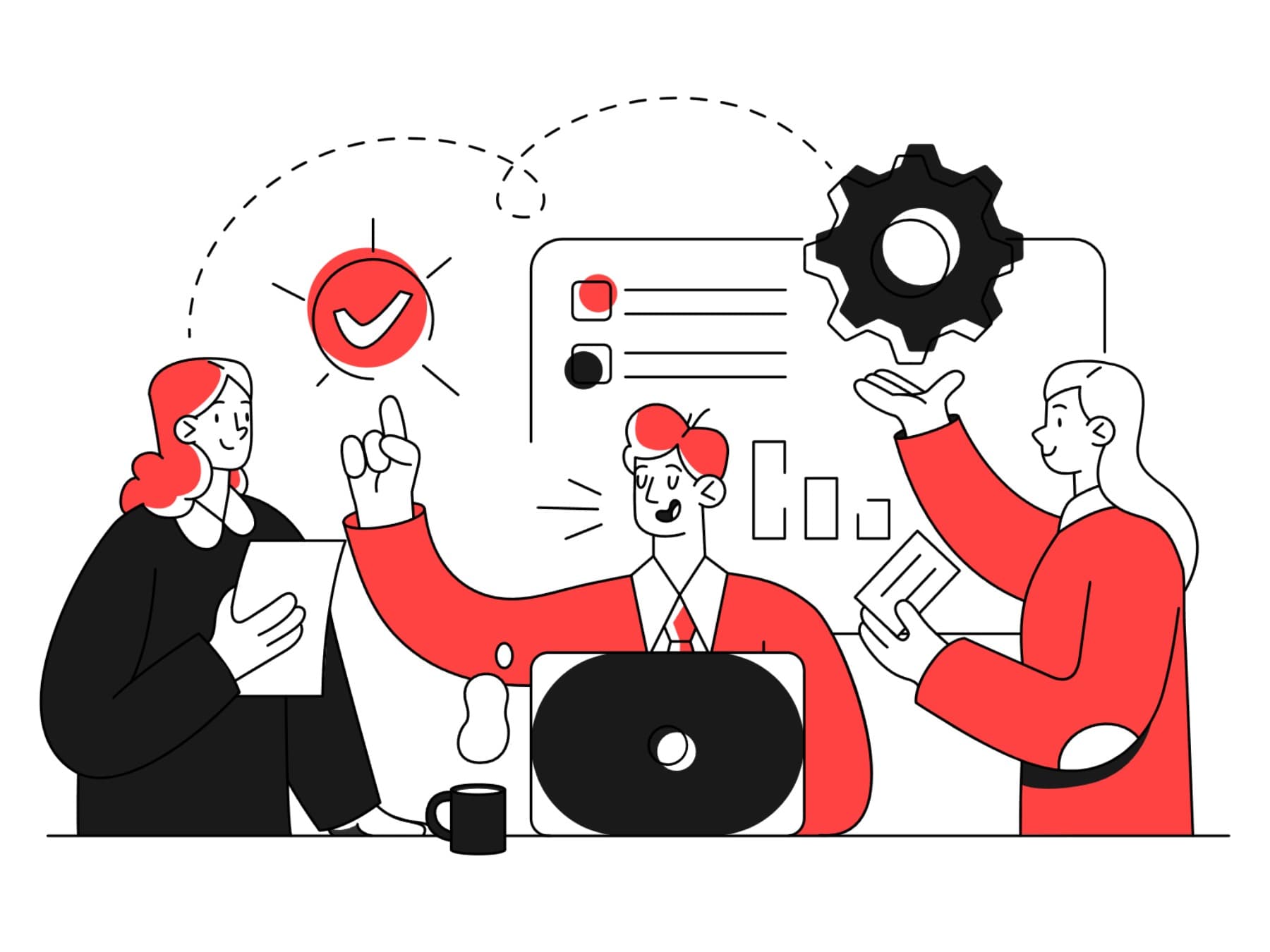 Illustration for operational efficiencies and cost savings